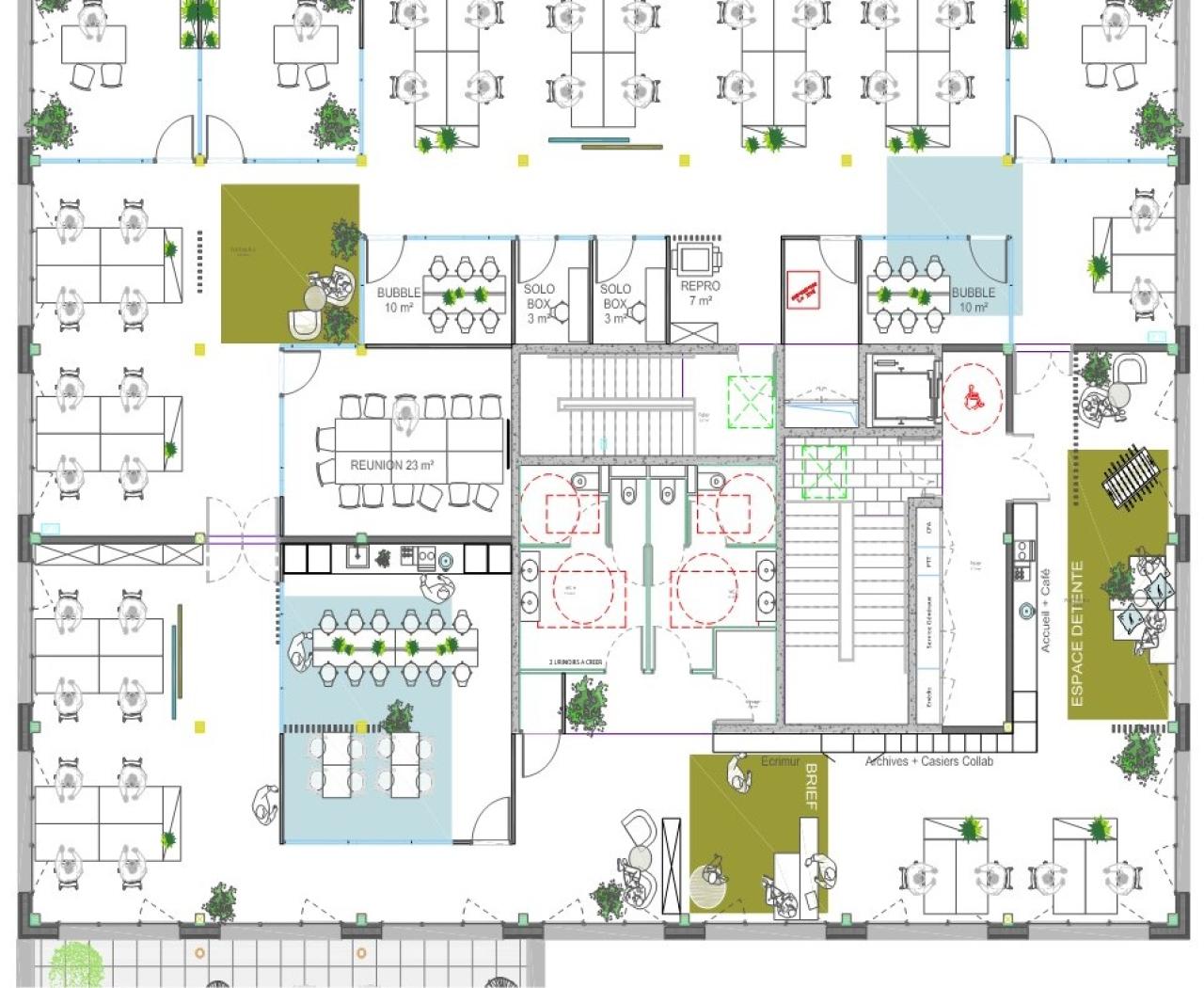 Bureau Villeneuve-d'Ascq 380m² Location bureau Villeneuve-d'Ascq Nord OLBUR2206512 7